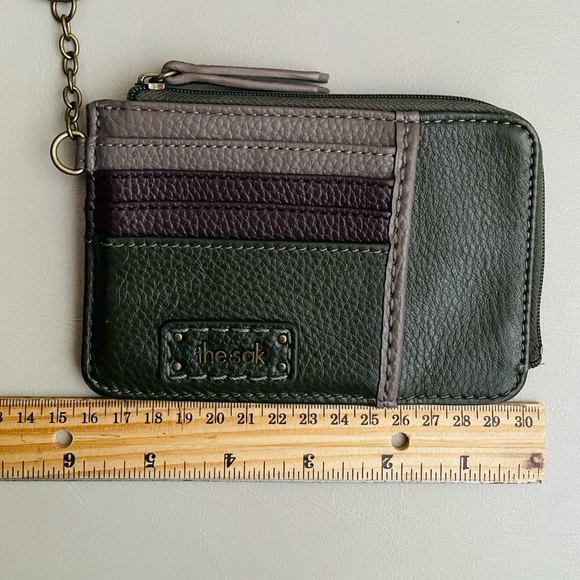 The Sak Multi-Color Leather Card Holder with Keychain - Picture 4 of 8